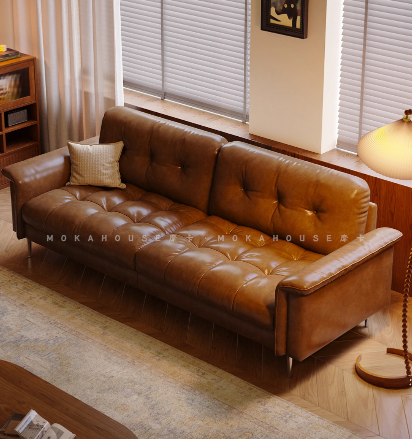Leather Upholstered Sofa JUJLSJ