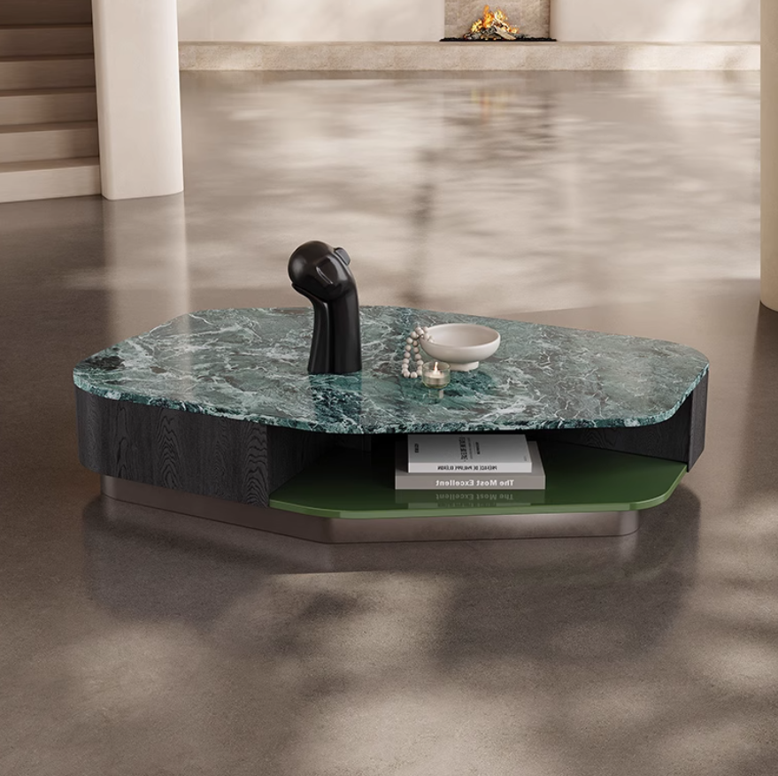 Mica Green Luxury Stone Coffee Table JUBY3024