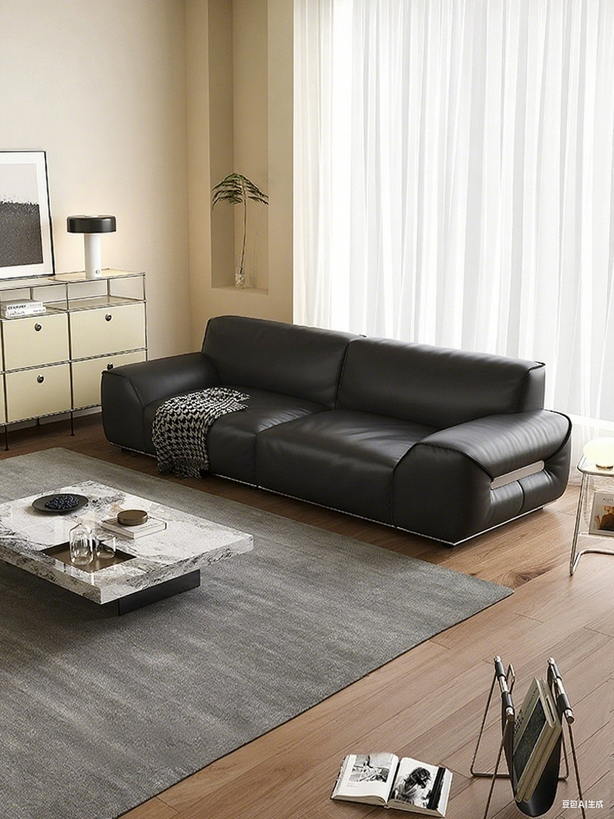 Top-Grain Leather Sofa JUDS1162