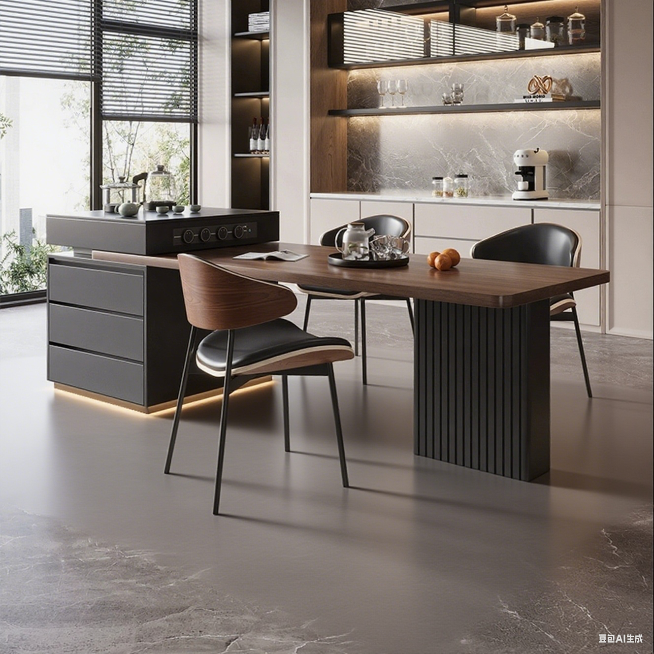 Italian High-End Island Counter