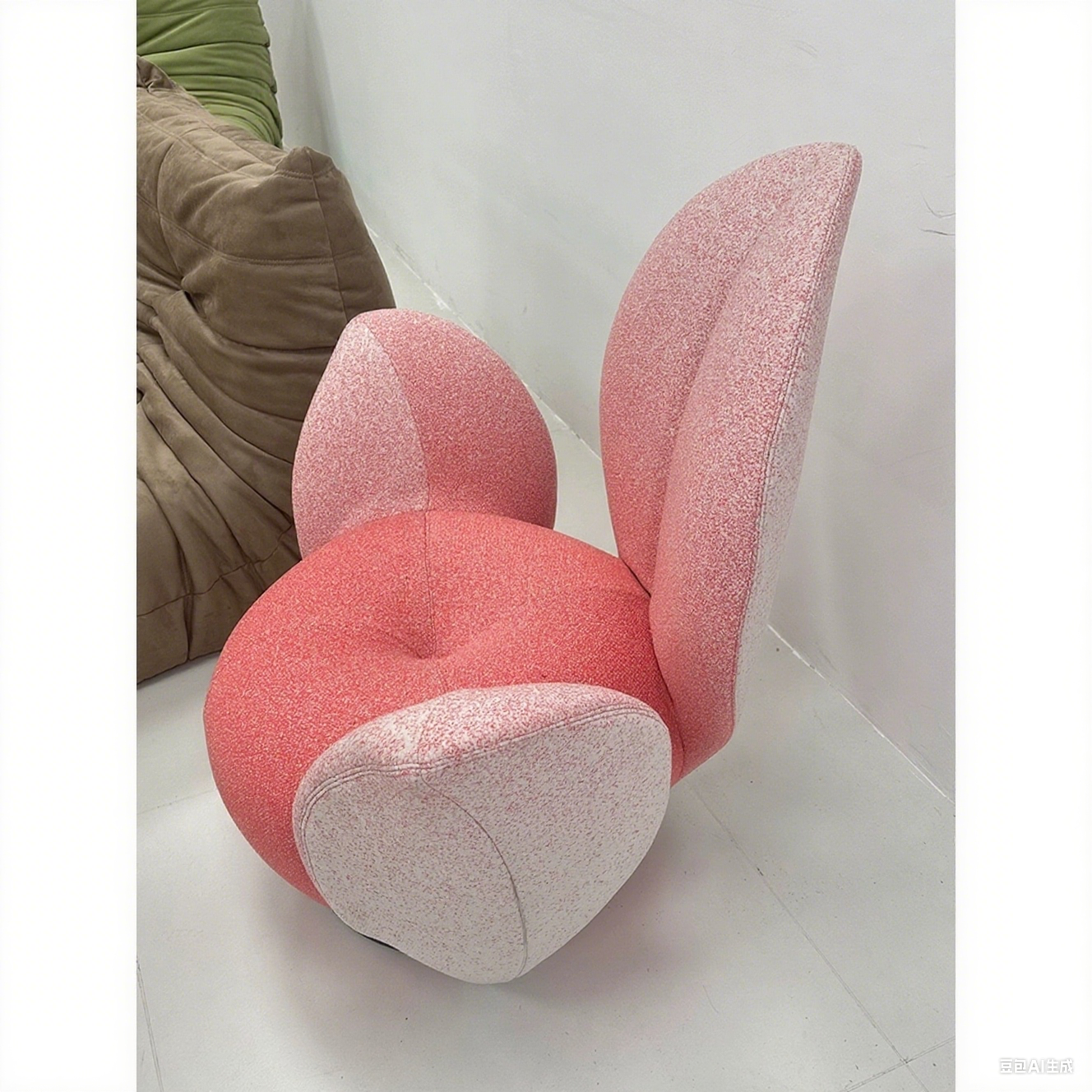 Pink Cream Wind Creative Rabbit Fabric Sofa