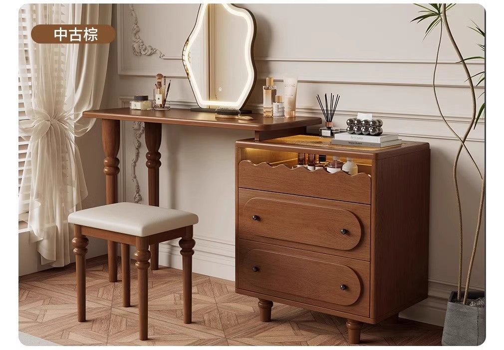 Nordic Solid Wood Dressing Table