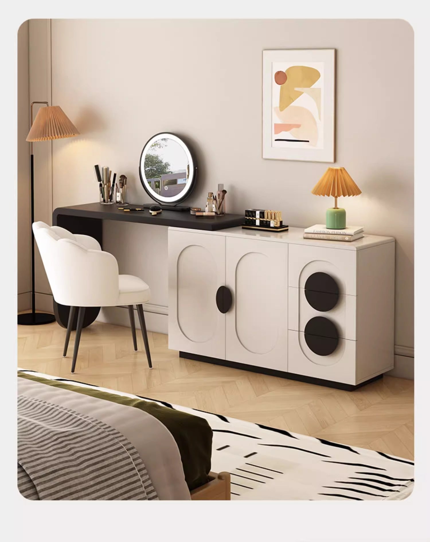 Nordic Two-Tone Dressing Table