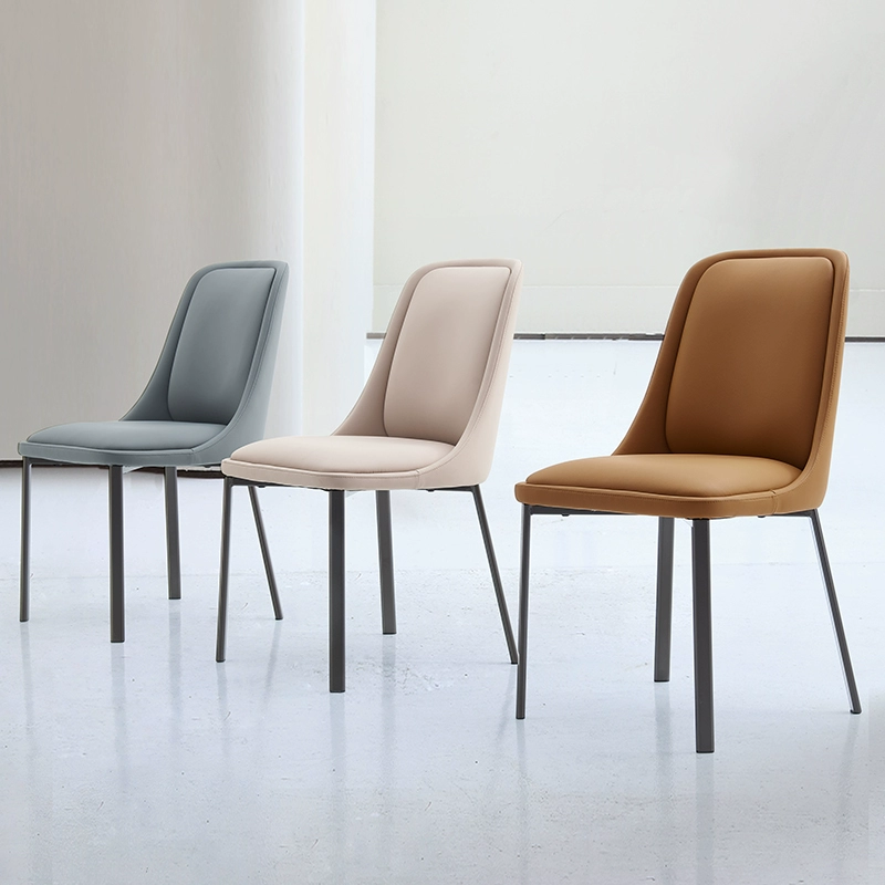 Scratch-Resistant Leather Dining Chair