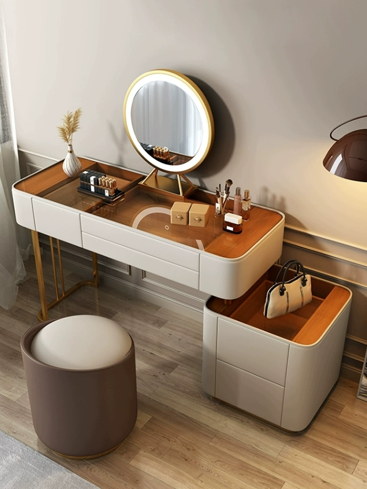 Glass-Top Vanity Table
