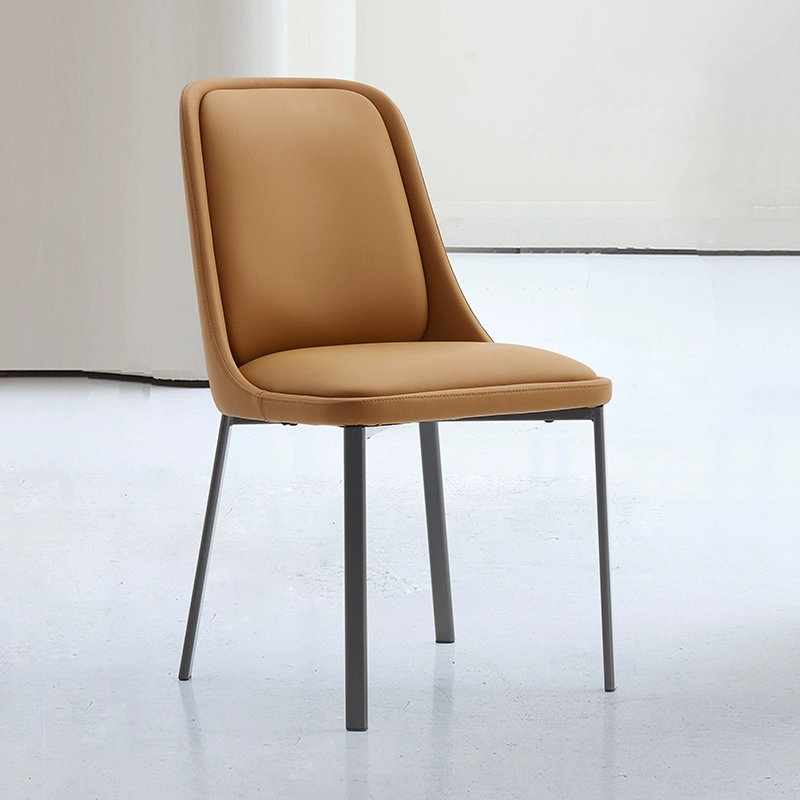 Scratch-Resistant Leather Dining Chair
