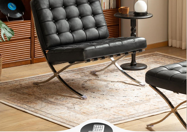 Leather Single Sofa Chair Modern Leisure Chair For Living Room