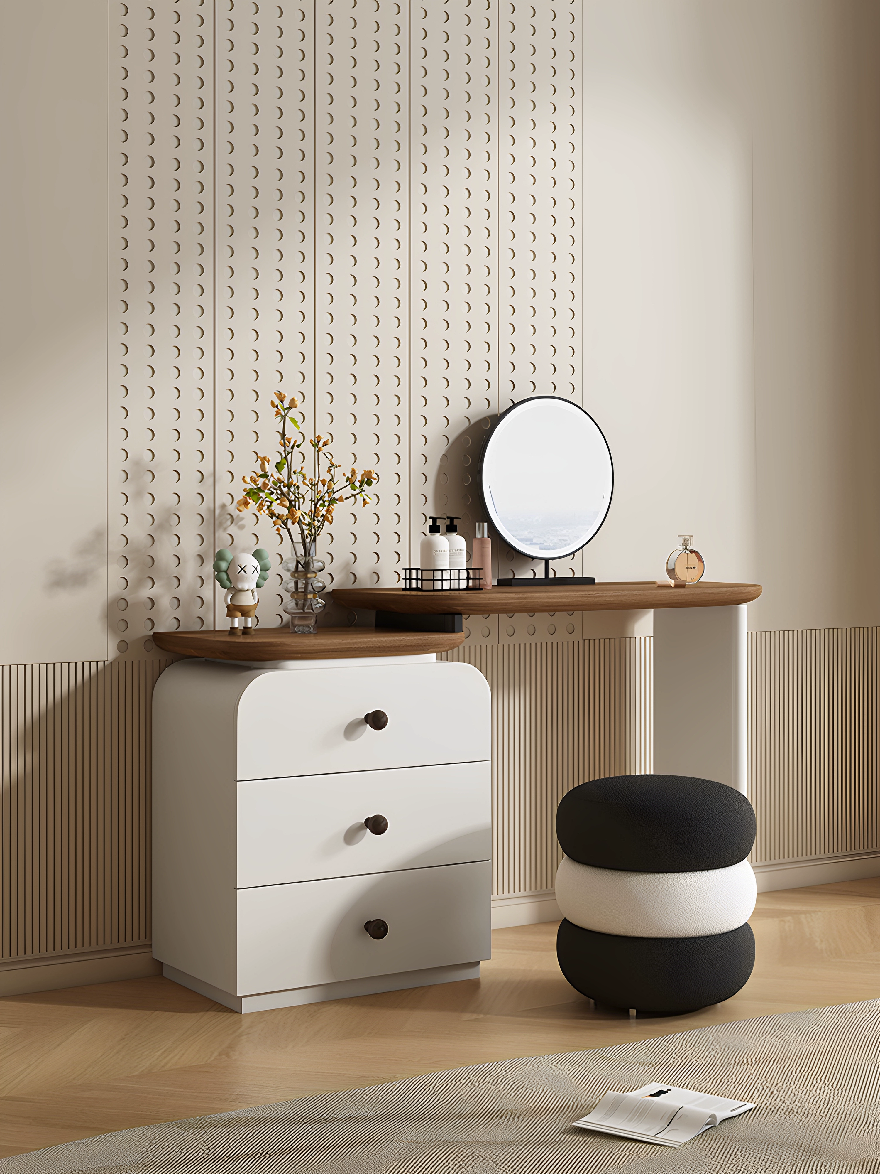 Lacquer Solid Wood Vanity