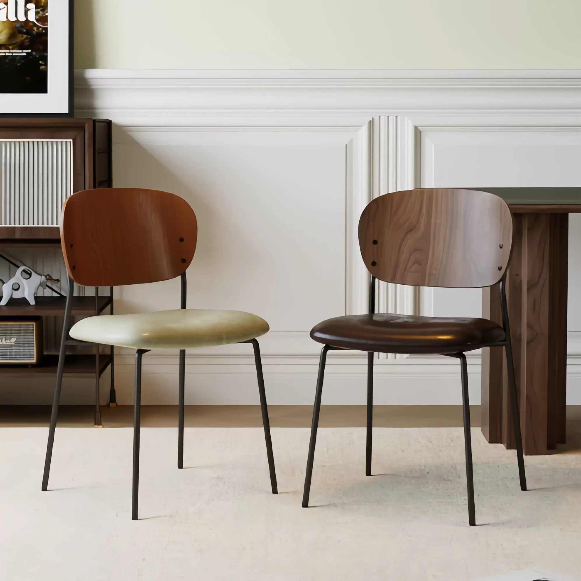 Retro Wood Dining Chair