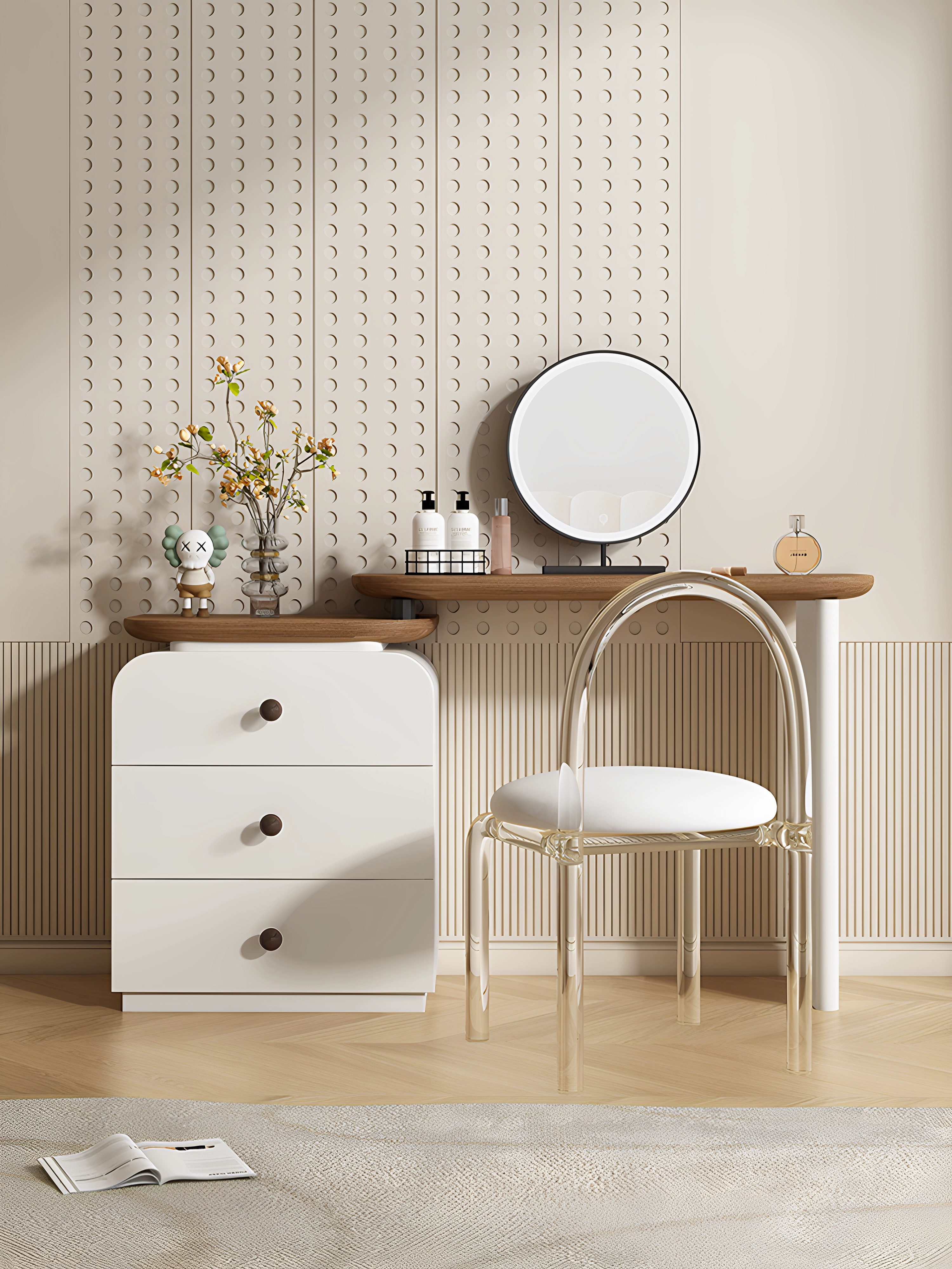 Lacquer Solid Wood Vanity