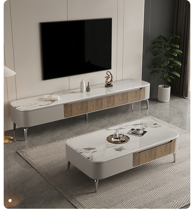 Microcrystalline Stone TV StandCoffee Table