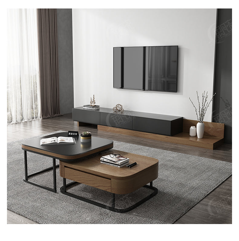 MDF black TV StandCoffee Table