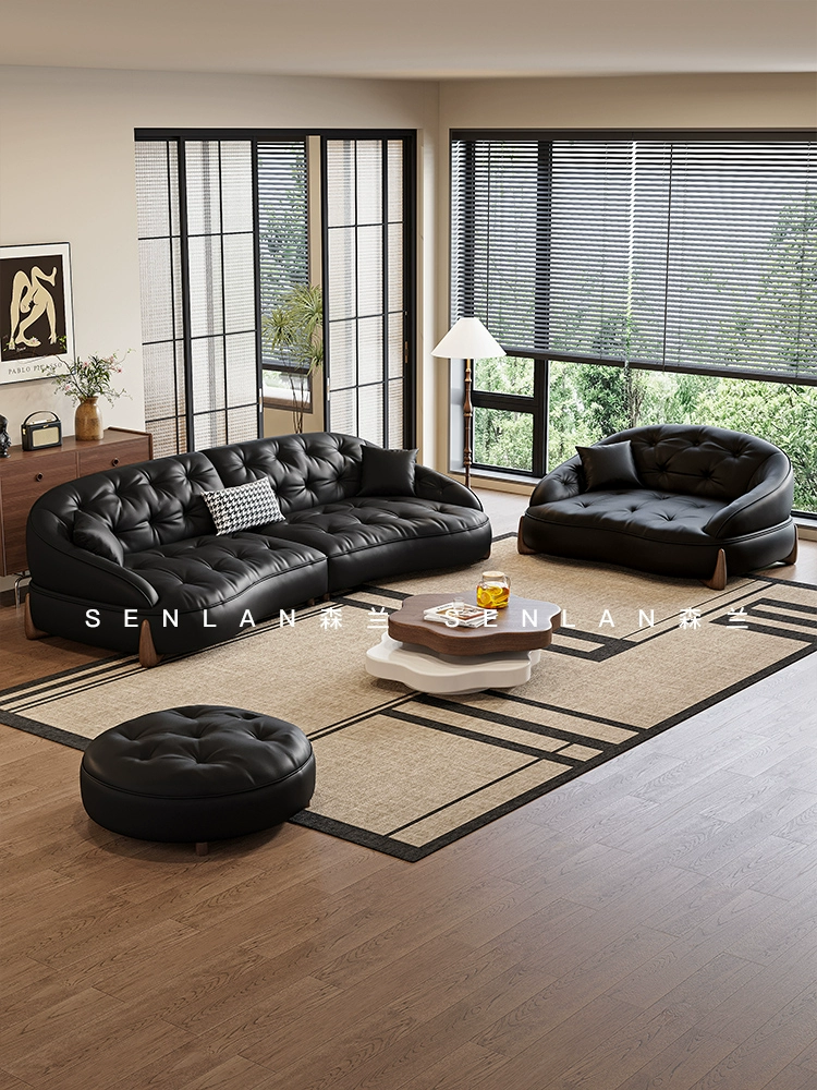 Genuine Leather Sofa JUXMQ990