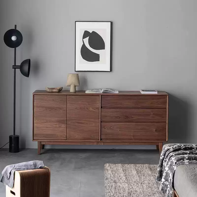 Retro-Inspired Wooden Sideboard