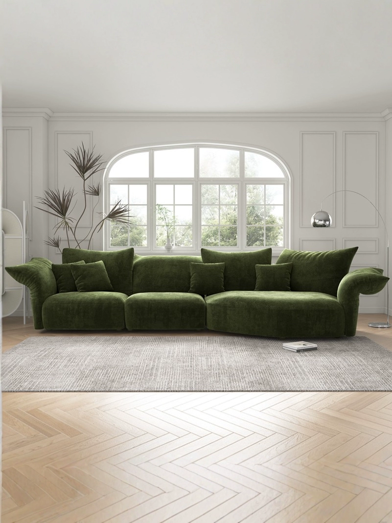 Premium Petal Shaped Soft Fabric Sofa JUJLSJ