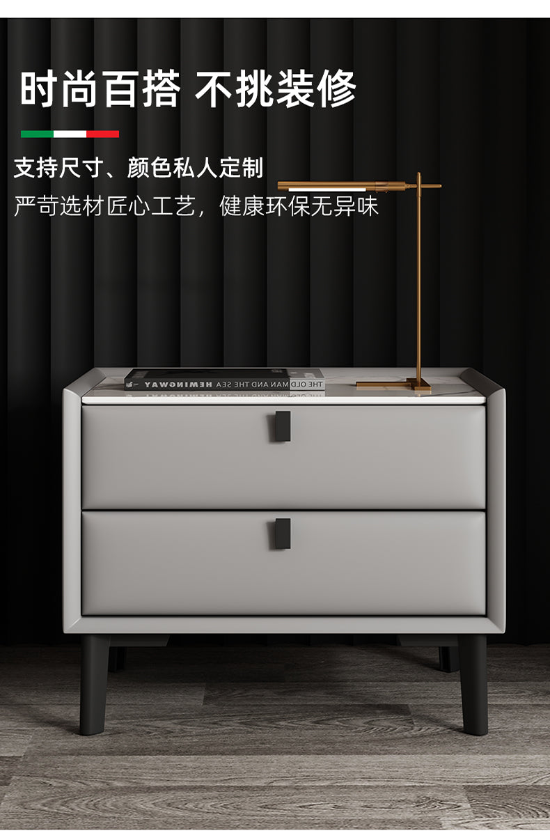 K39A11 - Solid Wood Rock Slab Cabinet