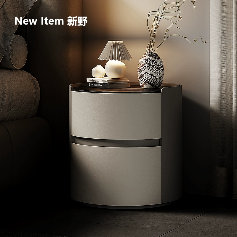 Inset-Top Round Nightstand
