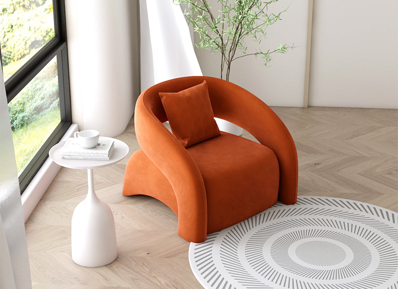 Living Room Single Sofas Leisure Chairs with Curved Balcony Sofa Set Living Room Furniture