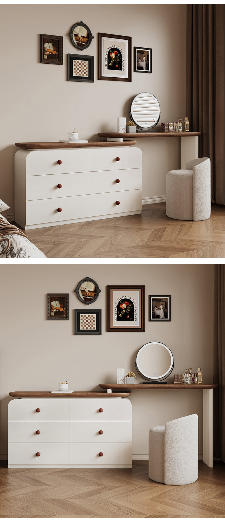 Multi-Layer Wood Dressing Table