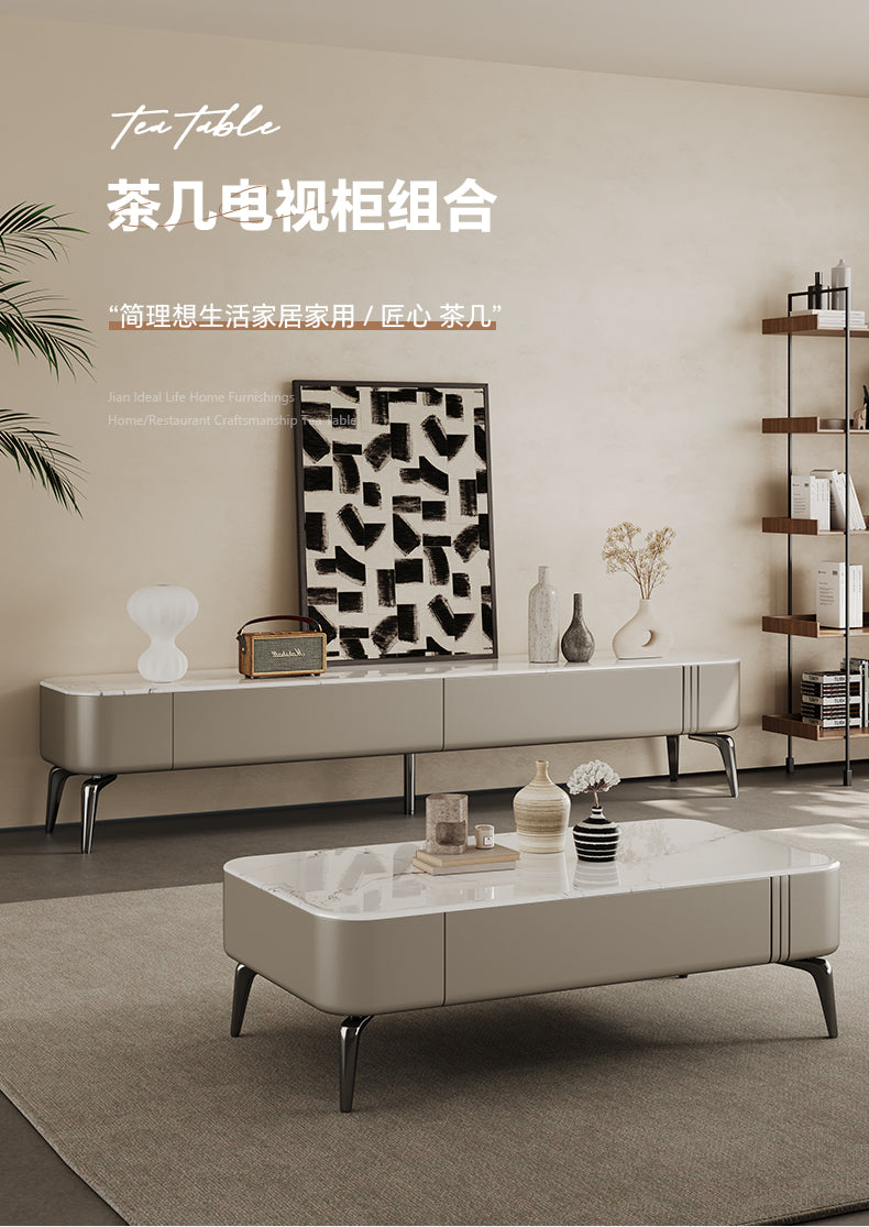 Microcrystalline Stone TV StandCoffee Table