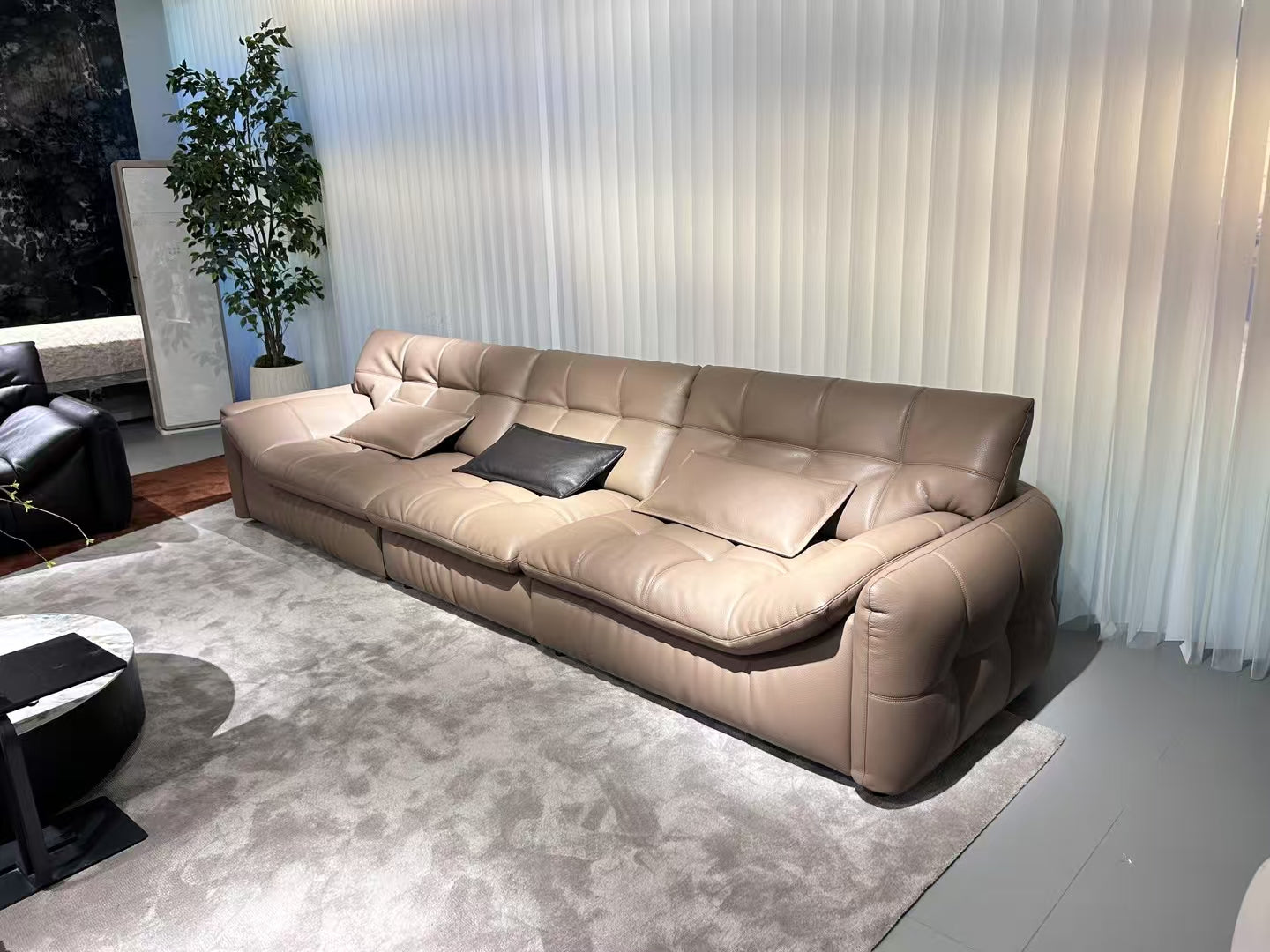 Top-Grain Leather Sofa JUMJ3006