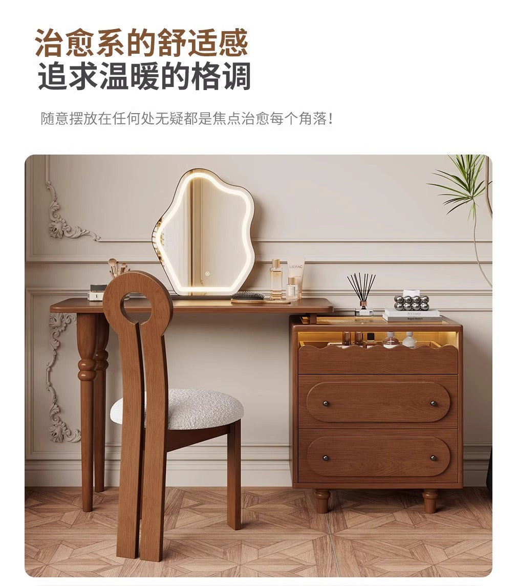 Nordic Solid Wood Dressing Table