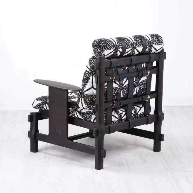 Black & White Geometric Armchair