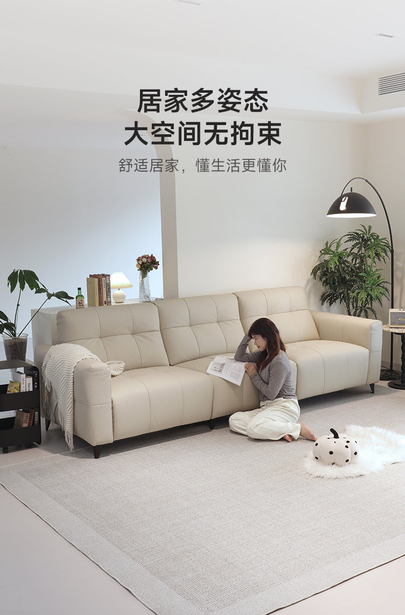 Top-Grain Leather Sofa JULL48