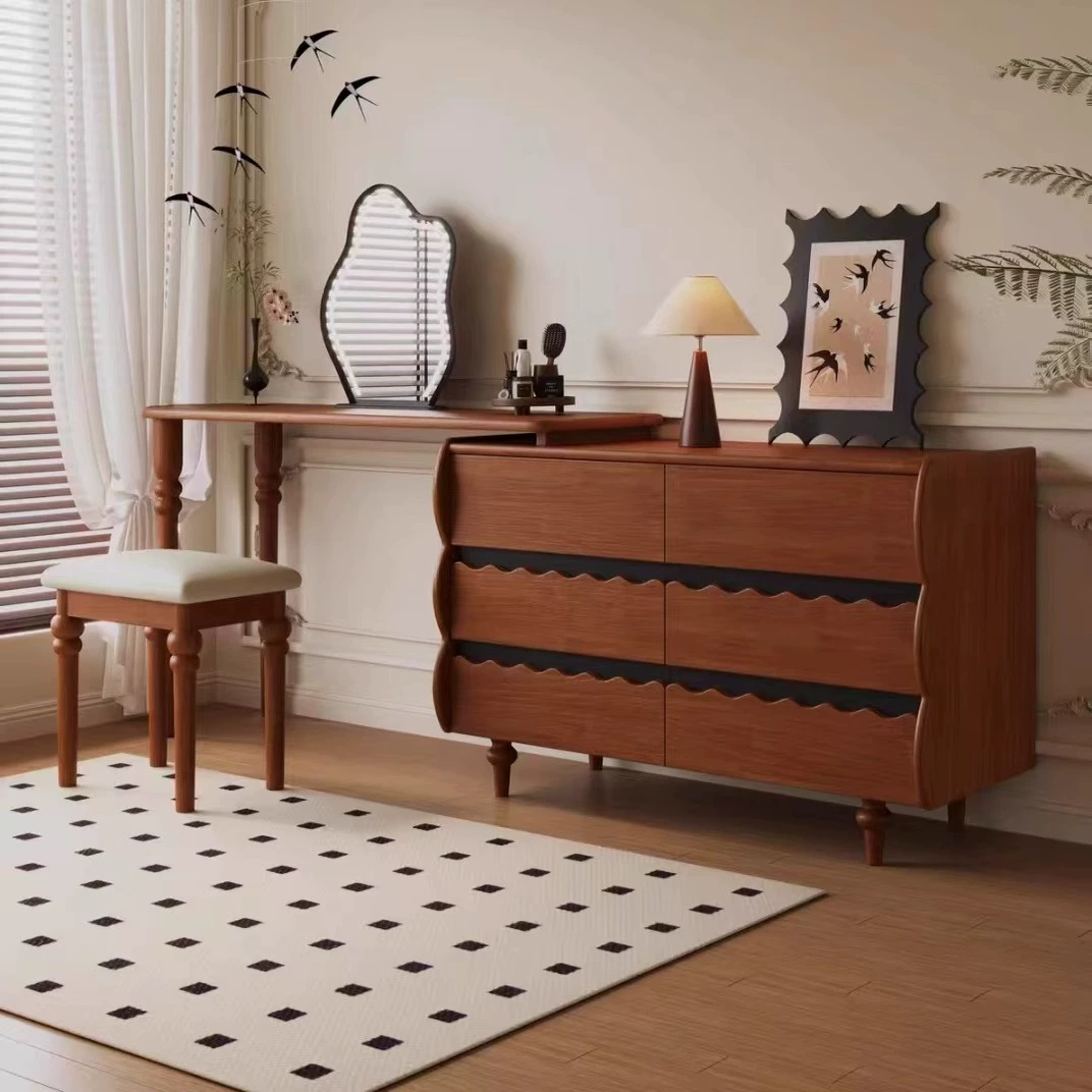 Scalloped Drawer Makeup Table