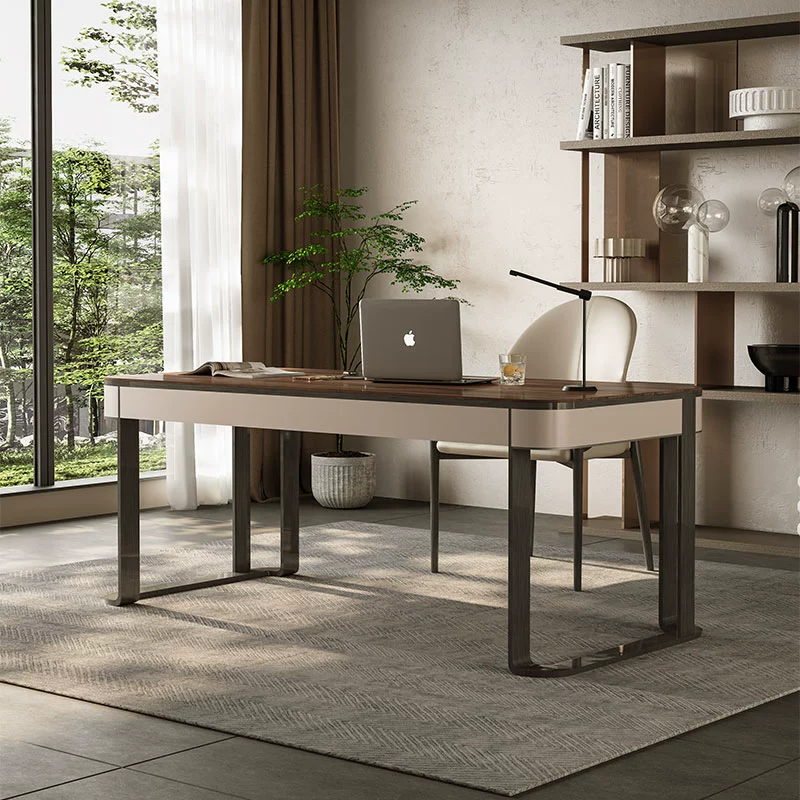 Modern Minimalist Luxury Solid Wood Desk