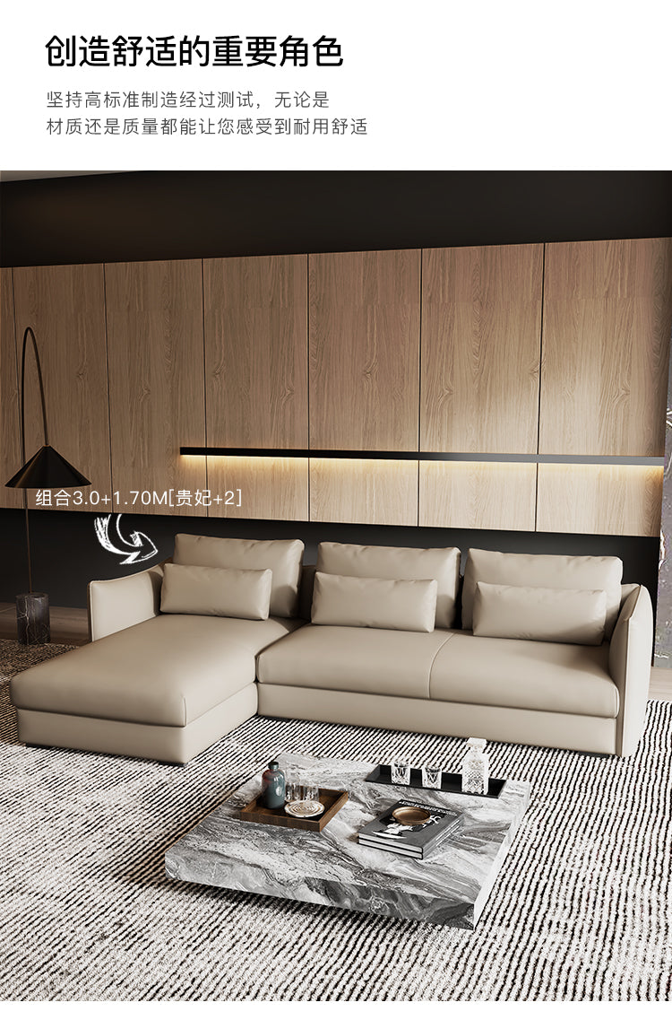 Top-Grain Leather Sofa