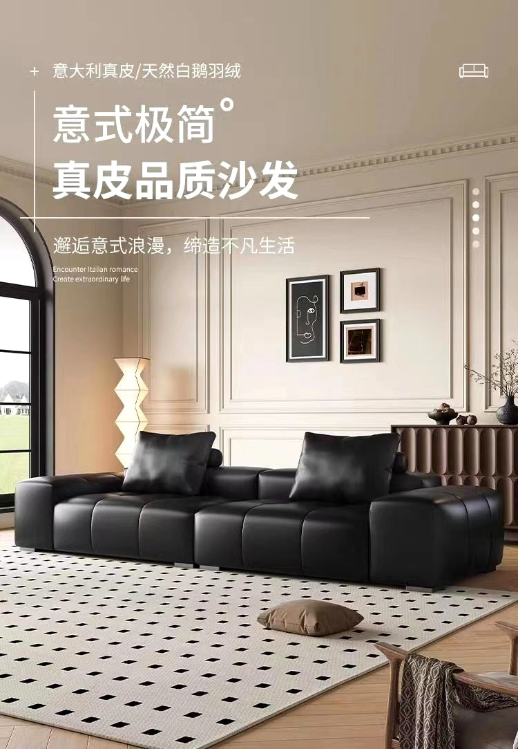 Top-Grain Leather Sofa jujlsj