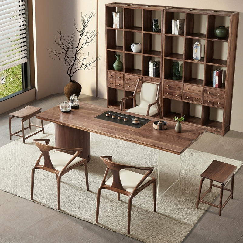 Heritage Wood Tea Table Set