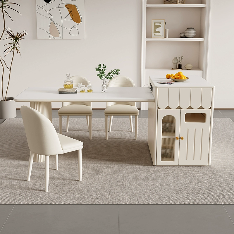 Matte Pure White Island Counter JUJCY24