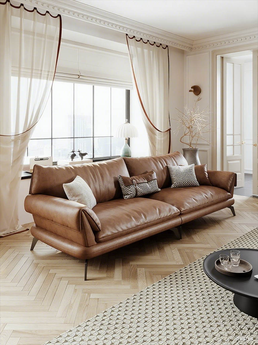 Leather Sofa JUXMQ966