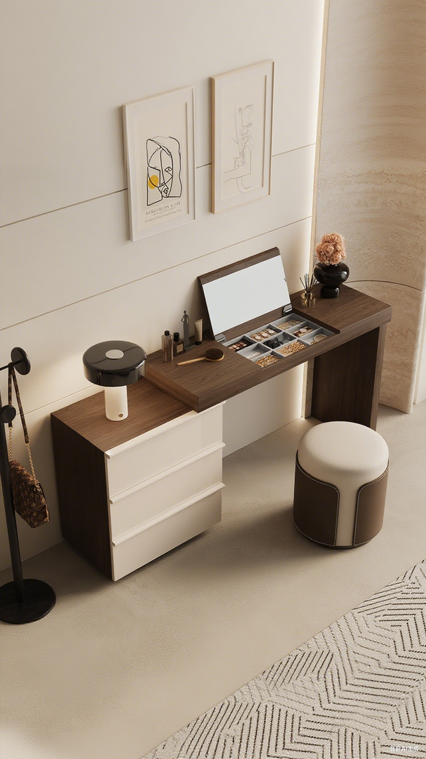 Modern Pine Drawer Dressing Table