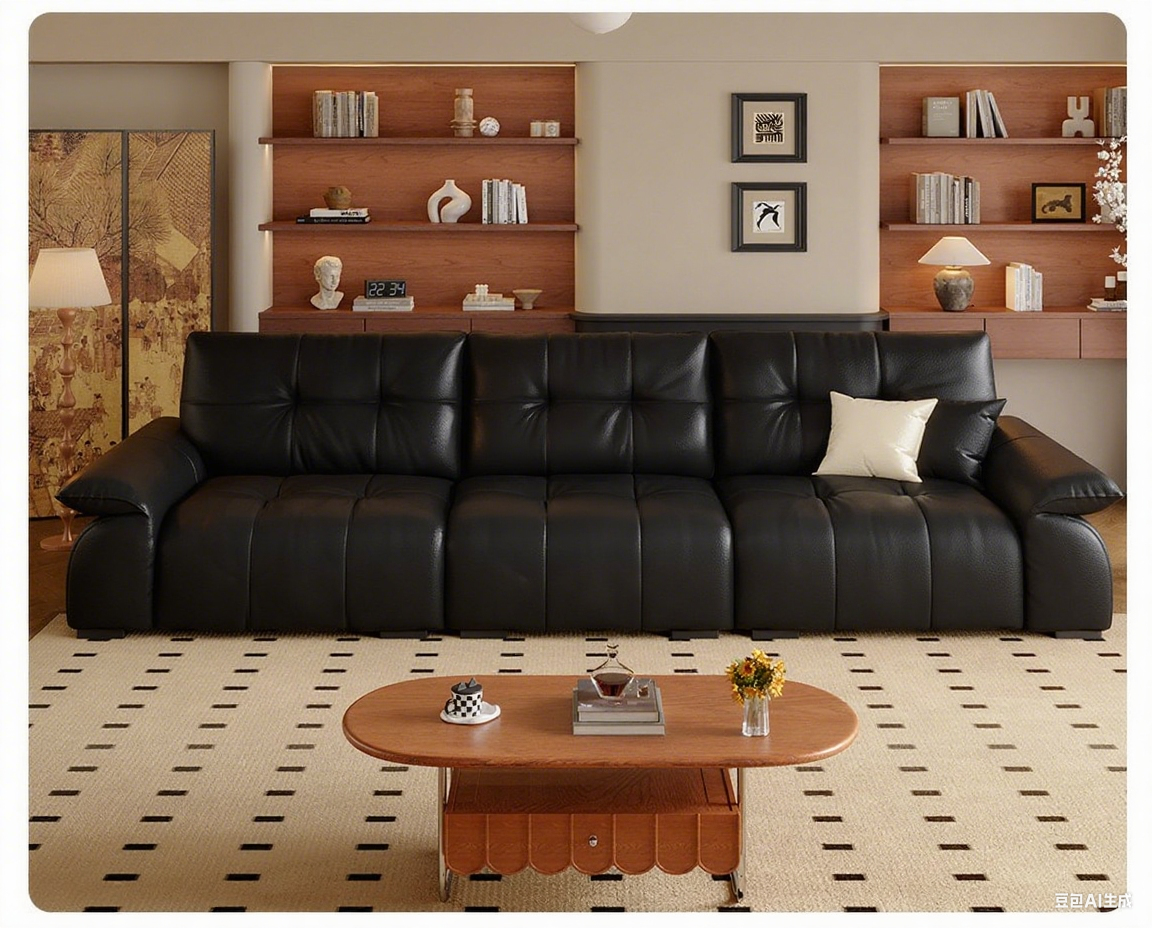 Top-Grain Leather Sofa JUJLSJ1054