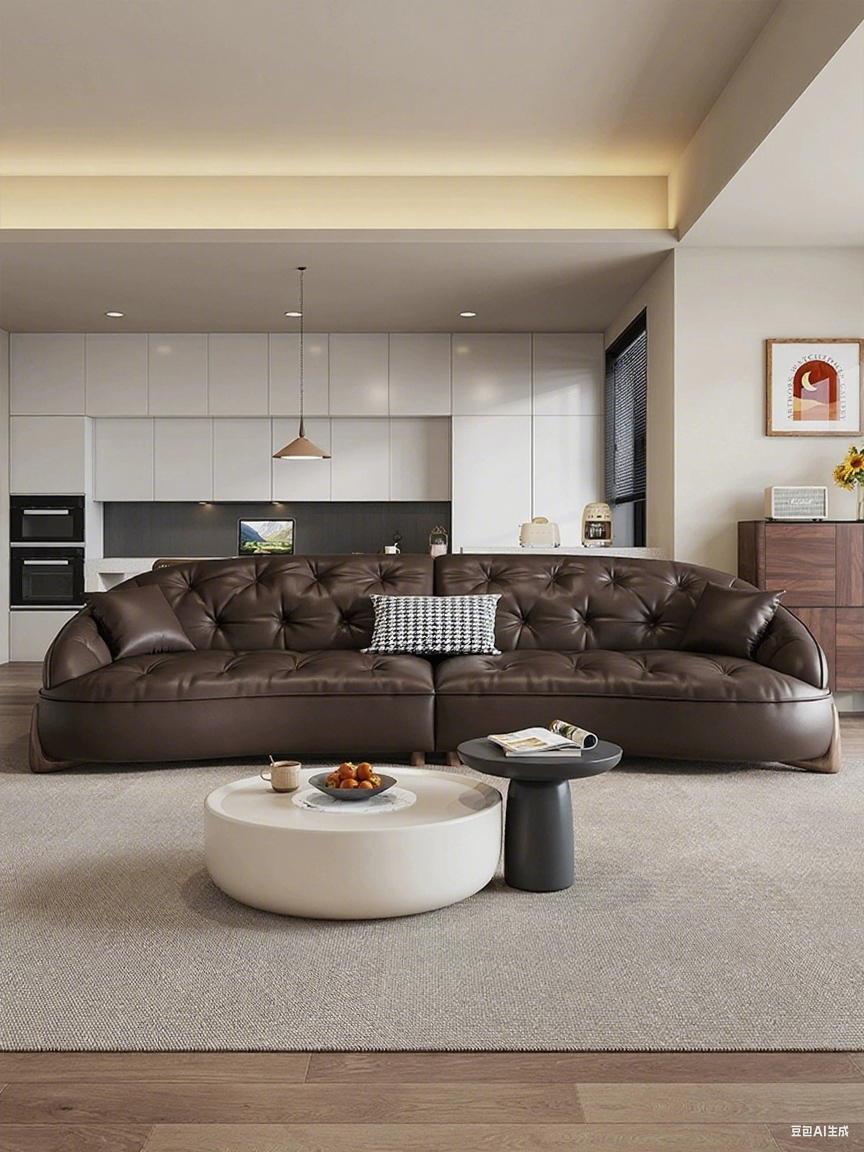 Genuine Leather Sofa JUXMQ990