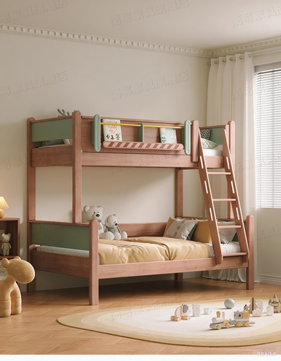 Pink Wooden Bunk Bed