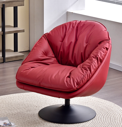 Red Swivel Accent Chair