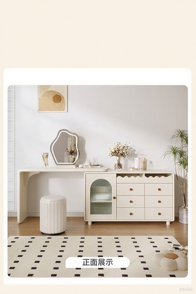 Modern Lacquer Wood Dressing Table