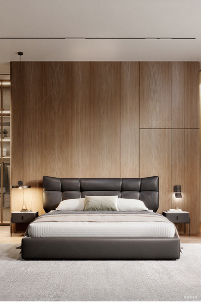 Top-Grain Leather Bed JUXL968