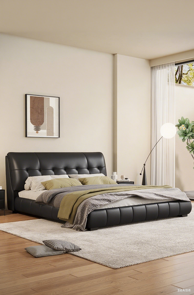Eco-Genuine Leather Bed JUJMSM723