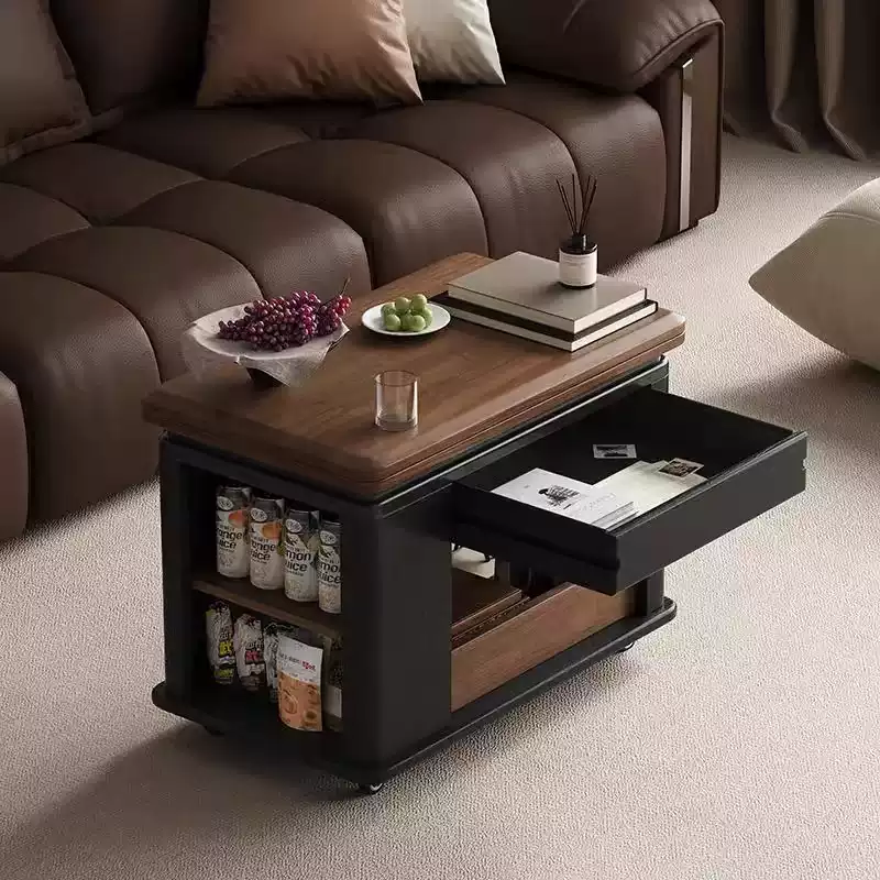 Scandinavian Foldable Removable Wood Coffee Table