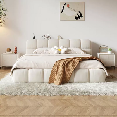 Tech Velvet Fabric Bed JUFK2434