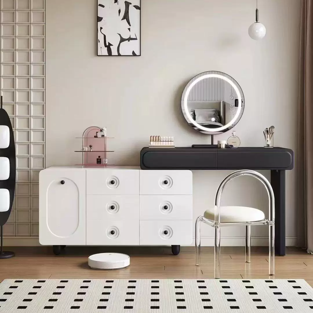 Modern Two-Tone Vanity Table