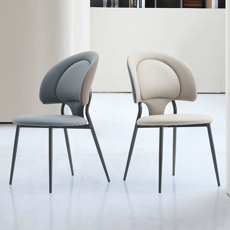 Curved Dual-Back Dining Chair