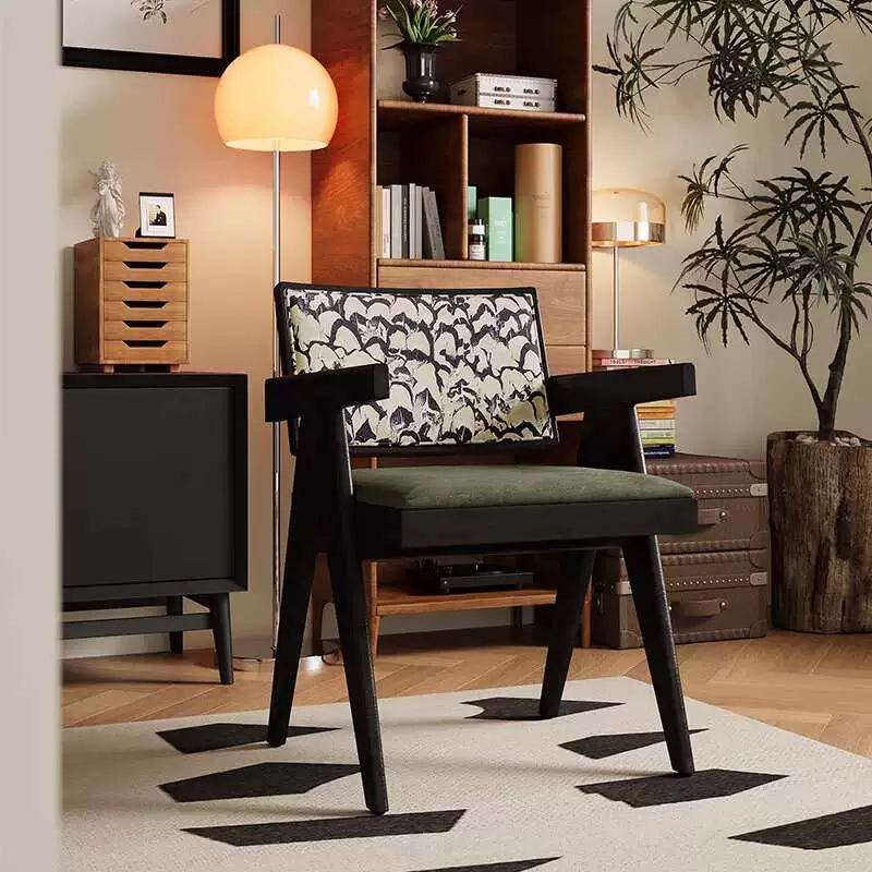 Pattern-Back Arm Dining Chair