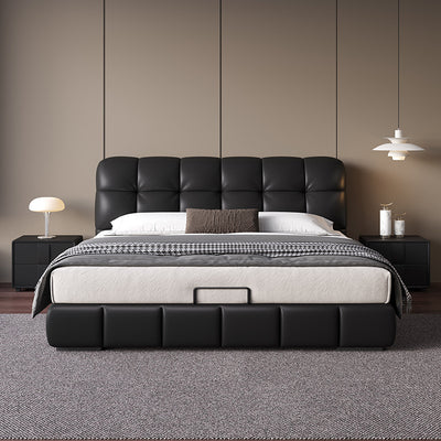 Top-Grain Leather Bed JUXL110