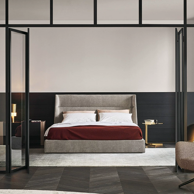 Top-Grain Leather Bed JUXL022